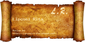 Lipcsei Rita névjegykártya